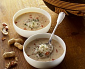 Peanut soup with rice