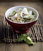 Rice and lentils with coconut