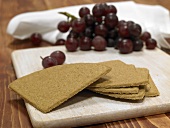 Oatcakes and red grapes