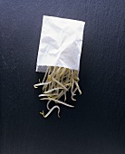 Soybean sprouts in a paper bag