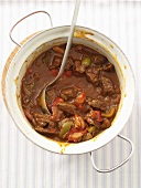 Goulash with peppers