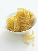 Tagliatelle in a dish