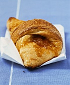 Croissant filled with apricot jam