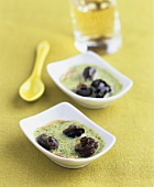 Cassolette of snails with herb sauce