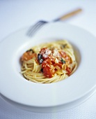 Spaghetti mit Kirschtomaten