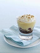 Cherry and rum trifle