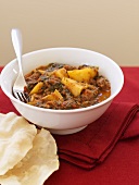 Beef and potato curry