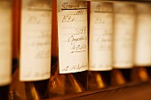 Several bottles of Hine Cognac (detail)