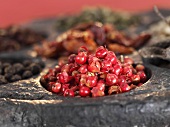 Pink peppercorns (close-up)