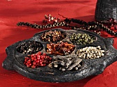 Various types of pepper, still life