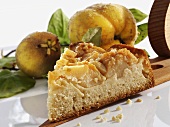 A piece of quince cake