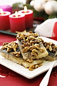Carp with walnuts for Christmas
