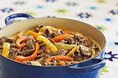 Beef stew with peppers
