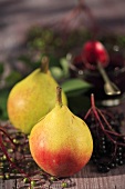 Pears and elderberries