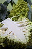 Romanesco broccoli, halved