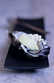 Oyster with wasabi and cauliflower