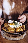 Tiroler Gröstl (Pan-cooked potato dish with egg)