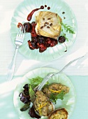 Thunfisch mit Schwarzkirschen-Chutney & Schwertfisch-Tatar