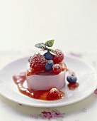 Strawberry dessert with fresh berries