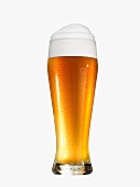 A glass of wheat beer