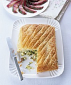 A courgette and feta pie