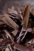 Grated chocolate (close-up)