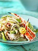 Glass noodle salad with crab claws