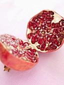 Pomegranate, halved