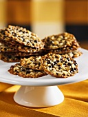 Florentines on a cake stand