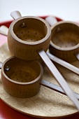 Wooden tea strainers