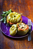 Gundel style pepper (pepper stuffed with rice, Hungary)