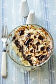 Black pudding au gratin