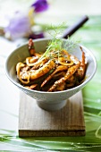 Prawns with a dill marinade