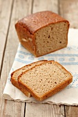Wholemeal bread, partially sliced