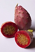 Prickly pears, whole and halved