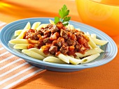 Penne with beef sauce