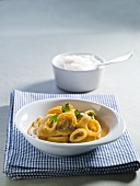 Squid rings, Stroganoff style