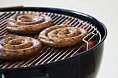 Boerewors (South African sausages) on barbecue