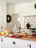 Christmas brunch in a kitchen