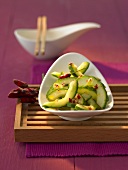 Spicy cucumber salad