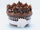 Chocolate cupcake to give as a gift