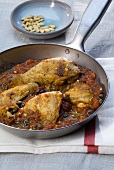 Pollo alla rivierasca (Chicken with tomatoes & olives)