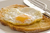Fried egg on toast