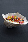 Jelly beans in a shell