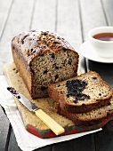 Banana and blueberry loaf