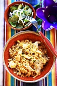 Pilau with meat and vegetables