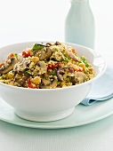 Couscous with mushrooms