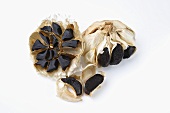 Black garlic with individual cloves
