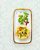 Cheese and vegetable tart