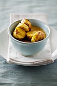 Fried bananas in sauce